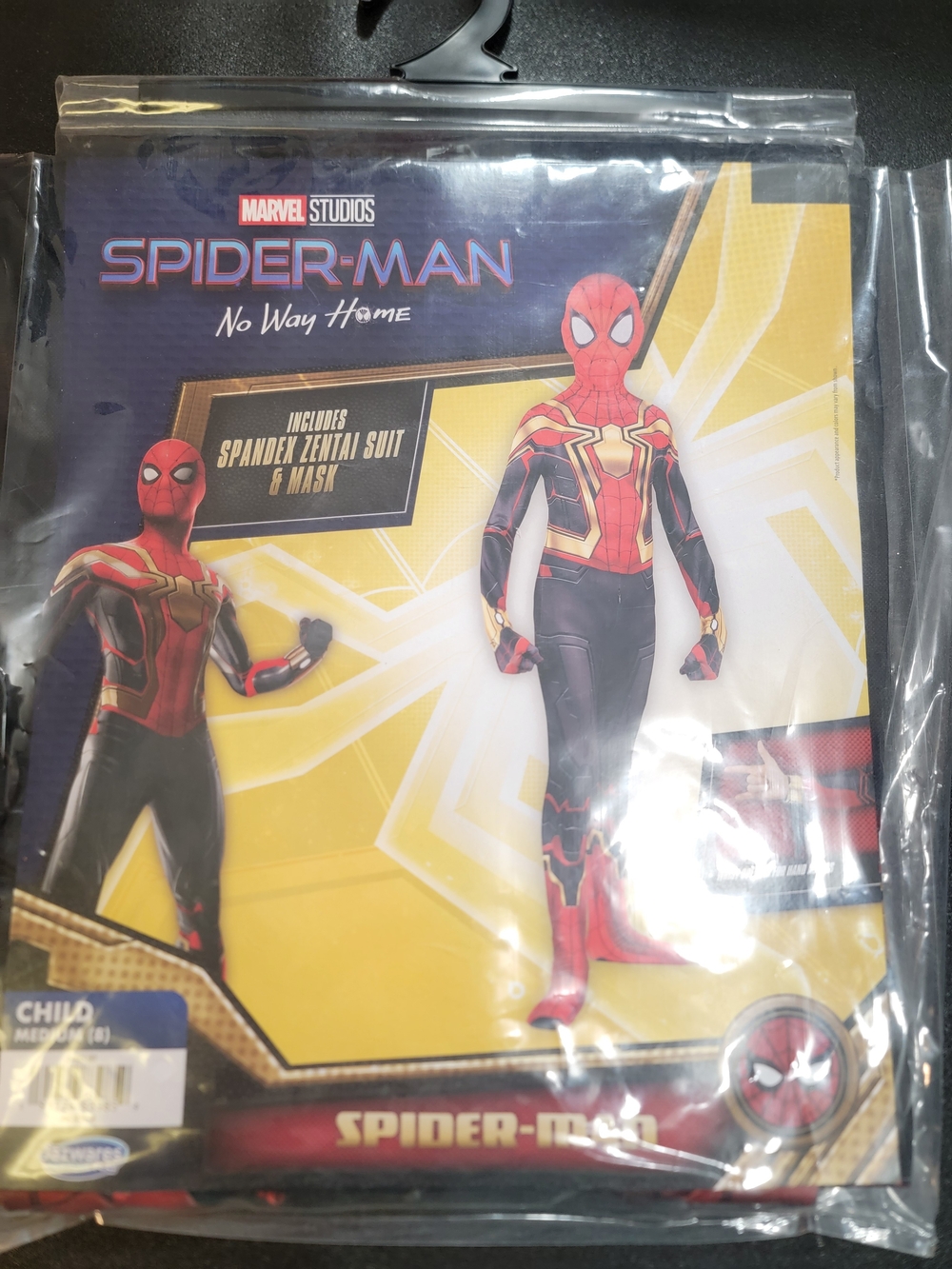 Marvel Spider-Man No Way Home Red, Black & Gold Spandex Costume